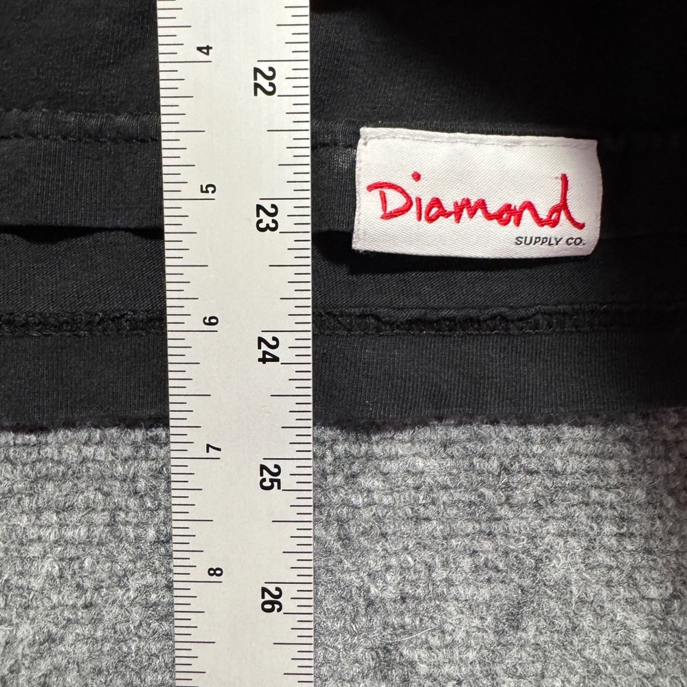Vintage Diamond Supply‎ Co. Mens Long Sleeve T-Shirt Graphic Black Red Skate USA - Picture 7 of 8